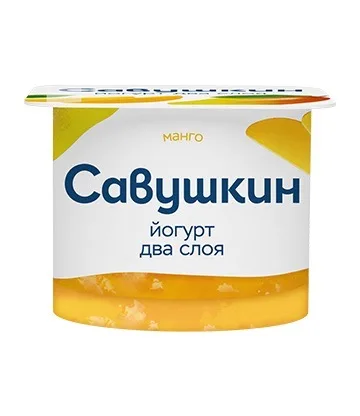 Йогурт 2% двухслойный 120г Манго