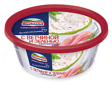 Хохланд творожный с ветчиной и зеленью 140г/6шт  сыр.