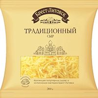 Сыр ТЕРТЫЙ полутвердый Брест-Литовск "Традиционный" 45% 200 г/8 шт
