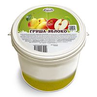 Продукт жировой десертный сладкий с м.д.ж. 20% с наполнителем  "Груша-яблоко"ведра по 3л. послойный