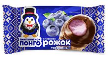 Рожок глазированный черника, 23%, 40 гр/30 щт., ПОНГО