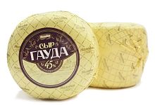 Сыр "Гауда" 45,0% ж. шар вес ТМ "Молодея" 1М