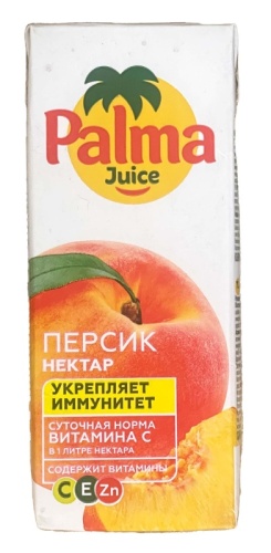 Palma 0,2л/18шт Персик напиток