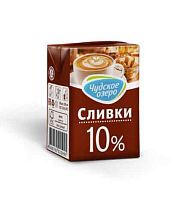 Сливки 0,2л 10% мдж ТМ "Чудское озеро" ультрапаст/18шт